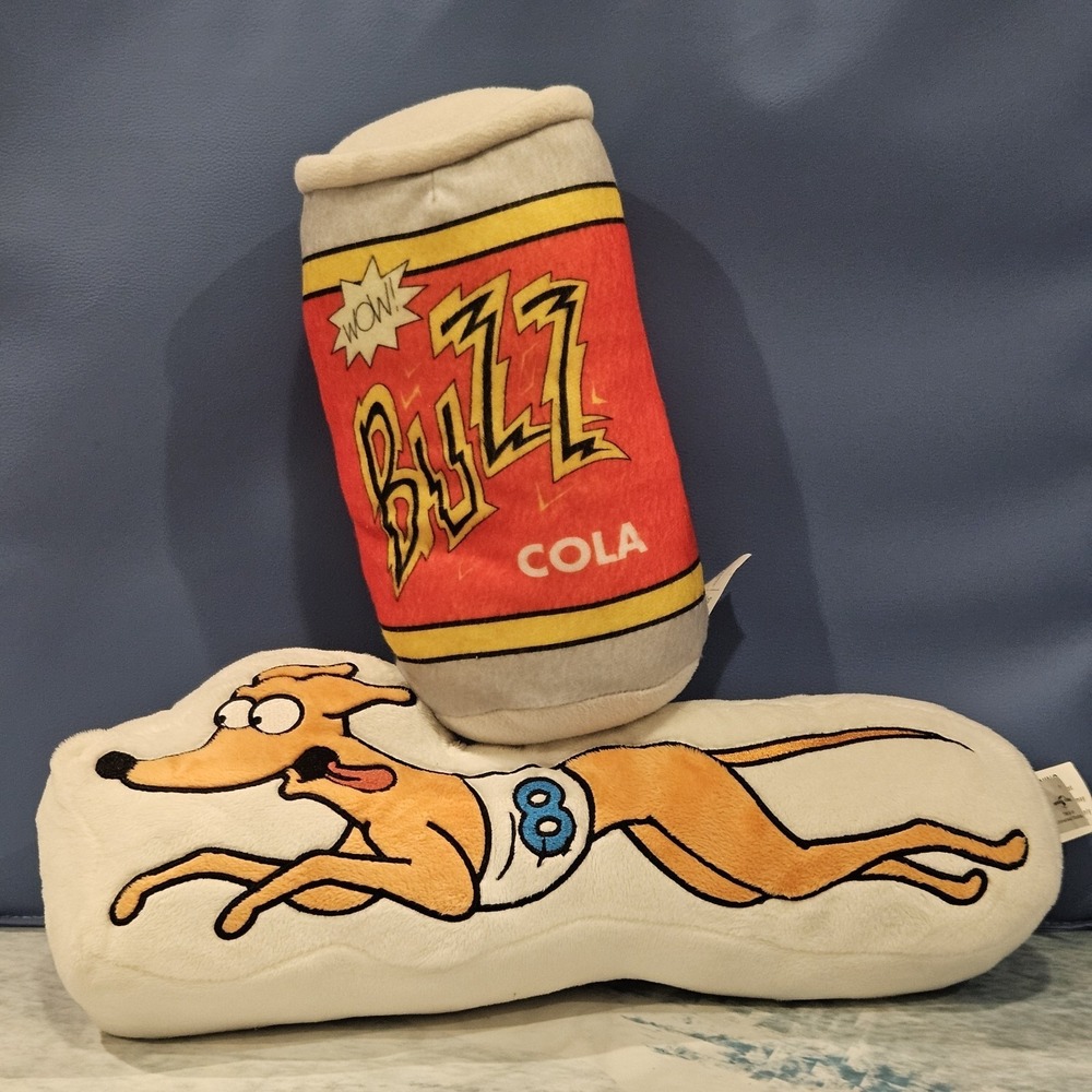 The Simpsons Plush Pillow Set Duff Beer Cola & Santa's Little Helper Universal